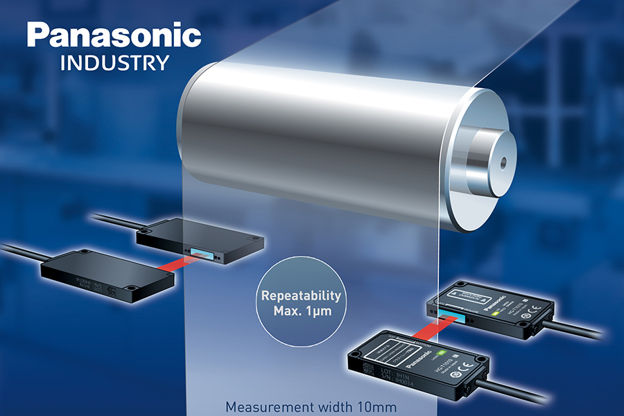 Panasonic: Nový laserový měřicí senzor s opakovatelností 1 µm - HG-T