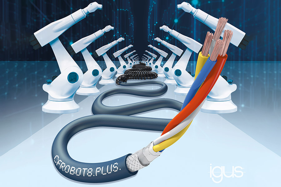 3D Ethernetový kabel: Rychlá komunikace průmyslových robotů